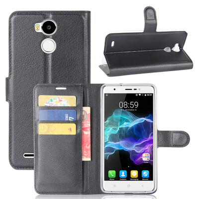 

GANGXUN Blackview R6 Чехол из высококачественной кожи PU с флип-обложкой Kickstand Anti-shock Кошелек для Blackview R6