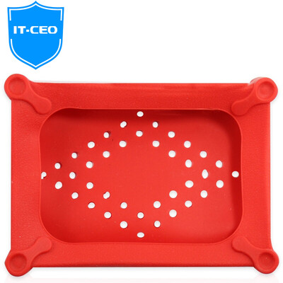 

IT-CEO X3WD3 35-inch hard drive case Silicone protective case Protection box Storage box Protection bag Support 2cm&below Hard disk 21x16x2cm Red