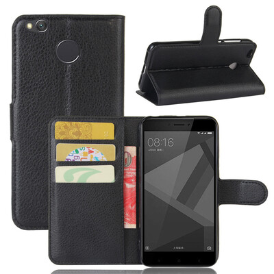 

GANGXUN Xiaomi Redmi 4X Чехол из высококачественной кожи с механическим покрытием Kickstand Anti-shock Кошелек для Xiaomi Redmi 4