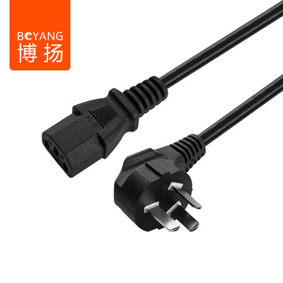 

Bo Yang BOYANG BY-D30 host computer GB power cord computer host display rice cooker word tail three-hole power cord bent 3 meters