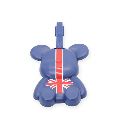 

Violent Bear (POPOBE) 5-inch bear Aberdeen travel card creative cartoon cartoon characters ornaments ornaments ornaments puzzle toys doll dolls travel suitcase listed tag British flag