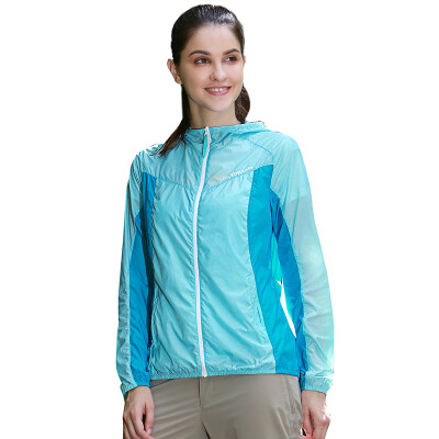 

Pathfinder TOREAD outdoor spring and summer women's thin breathable anti-splashing skin clothing KAEF82505 mint green / white M