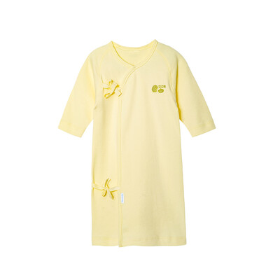 

Beibei Yi Bornbay Nightgown Spring&Autumn Plain Baby Cotton Banded Robe Jacket Sleeping Bag Nightgown BB309 White White 52