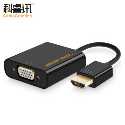 

CABLE CREATION HDMI to VGA Converter with Independent Audio 1080P Black HD Analog Adapter Computer Millet Telecom Boxes TV CD0024