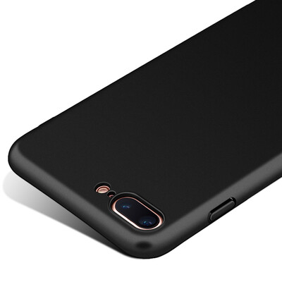 

[Shell из четырех комплектов пленки] Фрезон Apple iPhone8 Plus телефонная оболочка / 7 Plus защитная крышка матовая оболочка черная и красная + прозрачная силиконовая втулка + закаленная пленка 5,5 дюйма