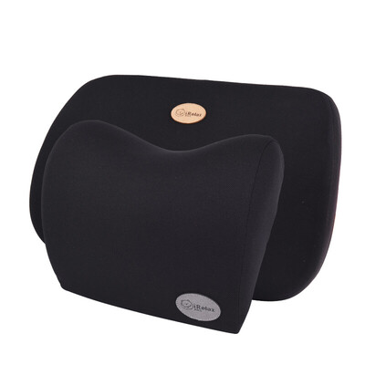 

Yuma yuma love comfortable car headrest lumbar support set pillow car home travel office belt waist neck cushion memory cotton waist black memory pillow black