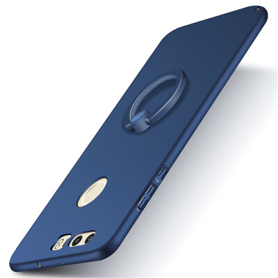 

Телефон Чехол для Huawei Honor 8 Ultra Тонкий Slim Обложка Простой PC Back Ring Holder 360 ° Защита вращения для Huawei Honor 8