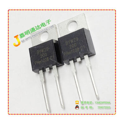 

Free shipping 10pcslot BYW29-200 BYW29E-200 BYW29 TO-220 Fast Recovery Rectifiers new original