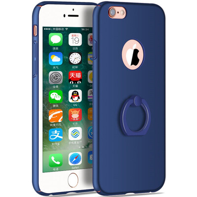 

Телефон Чехол для iPhone 6 6s Ultra Тонкий Slim Обложка Простой PC Back Ring Holder 360 ° Защита вращения для iPhone 6 6s