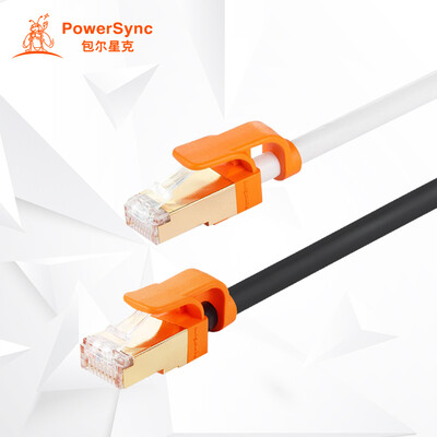 

Baoser (PowerSync) CLN7GAR0100 Cat7 супер семь линий кабеля круглый двухцветный противоскользящий двойной экран витая черная 10 метров