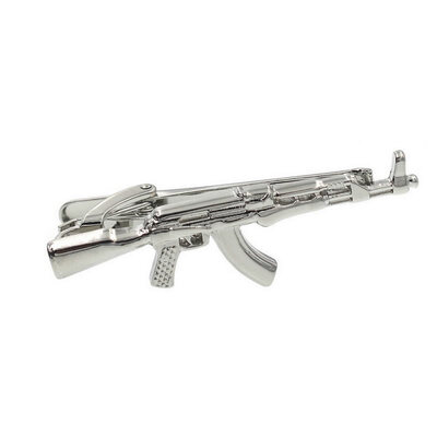 

Yoursfs@ Gun Tie Clip Mini Novelty Tie Clip Bar Necktie Stainless Steel in Shape of Machine-gun For Men Gift
