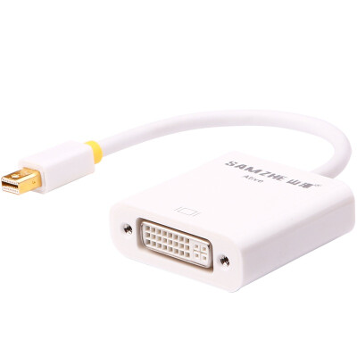 

Shanze SAMZHE ZJX-140 Mini DP to DVI converter Mini Displayport adapter cable MacBook lightning interface then TV white