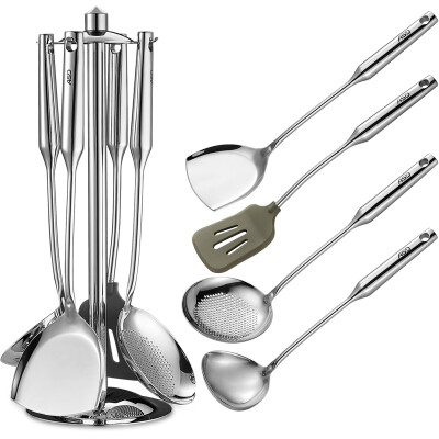 

Ai Shida stainless steel shovel five sets of sets of pots silicone shovel stainless steel shovel spoon spoon RCS05B1Q