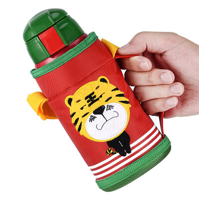 

Kaxifei (kaxifei) children's and children's cup, double cap water cup baby water bottle with straw stainless steel cups