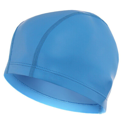 

Arctic velvet men and women swimming cap PU coating long hair waterproof swimming cap ear protection is not le head pink all