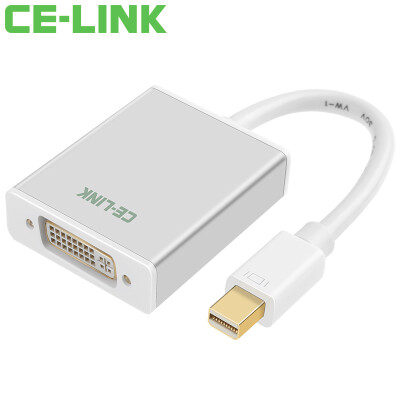 

CE-LINK 1642 Преобразователь Mini DP в DVI Активный алюминиевый мини-порт DisplayPort для DVI Переходный кабель MacBook Lightning TV