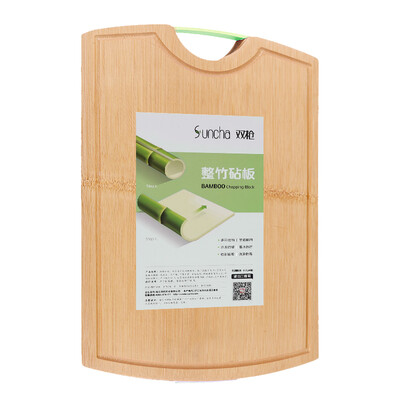 

Suncha chopping board Whole bamboo chopping board Thickened rectangular chopping board Apple green hook DB1538-G 38 28 22cm