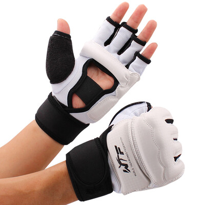 

Fighting Half Fingers Kids Adults Taekwondo Gauntlets Dorsal Players Fingers Gloves Professional Rugs L