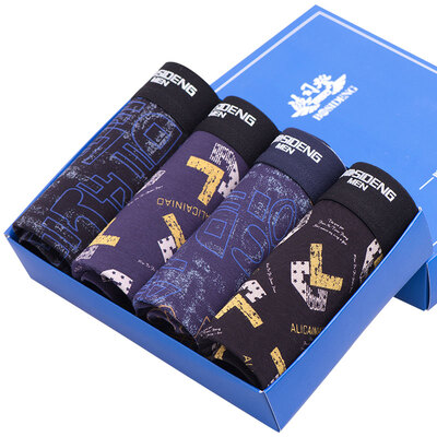 

Jingdong супермаркет] [M Bosideng мужское белье брюки талии шорты мужские боксеры у выпукло голова твердый боксер трусы BJK78113-B 4 подарочные коробки -xl статьи