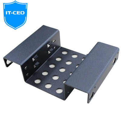 

IT-CEO X2Z2-A dual-disk 25-inch solid-state hard drive desktop computer drive hard drive adapter SSD hard drive bracket hard drive bracket black