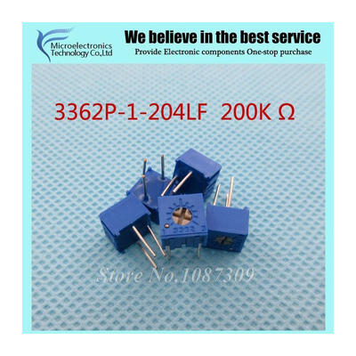 

100Pcs/Lot 3362P-1-204LF 3362P 204 200K ohm Trimpot Trimmer Potentiometer Variable resistor new original