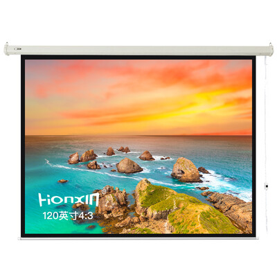 

HONXIN 120 inch 4 3 electric curtain projector projector curtain screen projection screen curtain cloth projection cloth
