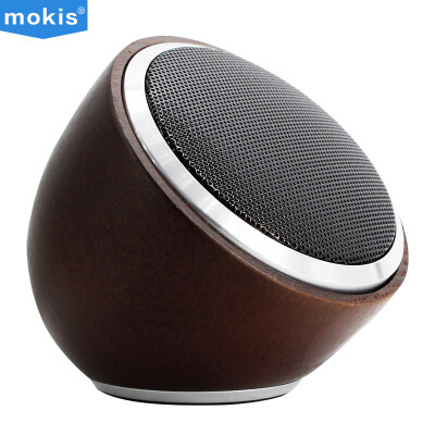 

Mokis (mokis) solid wood Bluetooth speakers subwoofer / audio / wireless portable Bluetooth speakers / car audio / hemisphere small speakers walnut color