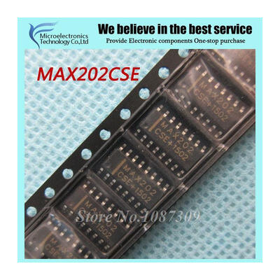 

10pcs free shipping MAX202CSE MAX202 CSE SOP-16 RS-232 Interface IC 5V RS-232 Tcvr w01uF External Cap new original