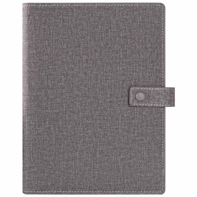 

GuangBo 100 sheets of A5 cut button notebook / leather notepad / gray GBP8607