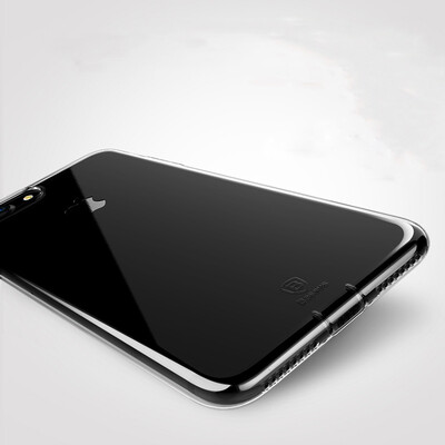 

Времена мышления (Baseus) iPhone7plus телефон оболочки / защитный рукав яблоко 7plus Qingbotouming мягкая оболочка 5.5 дюймов простые модели прозрачный черный
