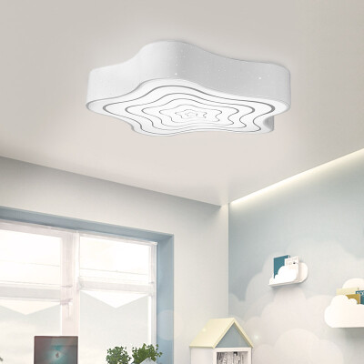 

Jingdong Supermarket] for the first time LED ceiling lamp modern simple lighting living room lights bedroom lamp years 34 * 34cm white DD2703