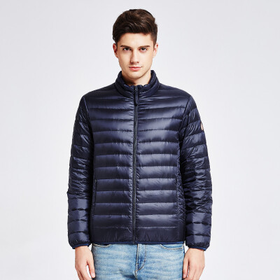 

Snow in the autumn and winter new men's velvet casual short section of the thin couple down jacket X1701027 green indigo blue | 5067 195