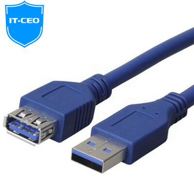 

IT-CEO USB3.0 высокоскоростная линия передачи данных для передачи данных на женский AM / AF кабель для передачи данных U диск мыши клавиатура расширения принтера 3 м синий V083Y-3