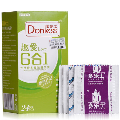 

DONLESS condoms male condoms Love 6 in 1 24