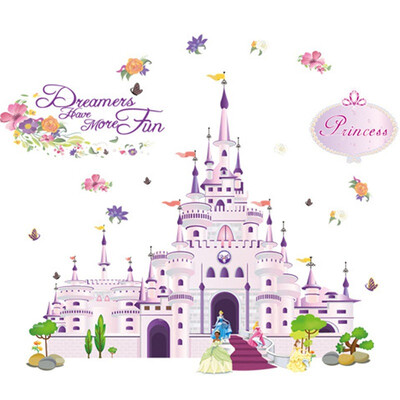 

Jingdong supermarket] green reed third generation can remove DIY decoration wall paste Princess castle DF5079