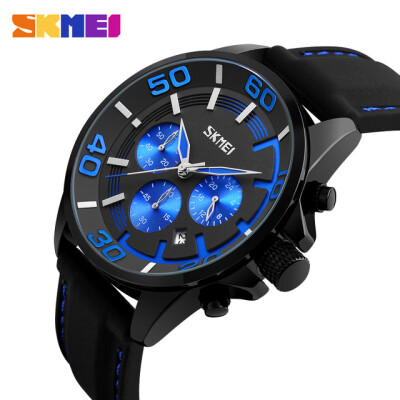 

SKMEI Men Fashion Casual Watches Luxury Brand 3ATM Water Resistant Stop Watch  Quartz Wristwatches Relogio Masculino 9154