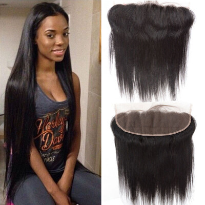 

Straight hair Lace Frontal Closure 13x4 Human Hair With straight Hair Brazilian Virgin Hair Top Quality Brazilian straight Hair