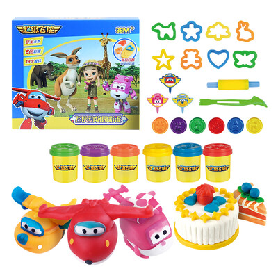 

AUBY Super Flying Man zoo Color Plaid 6 color mud 19 Accessories 466502