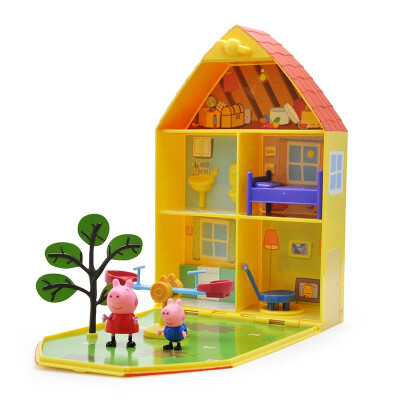 

Piggy Peppa Pig Pink Pig Girl and Girl Played House Set Garden Toy House