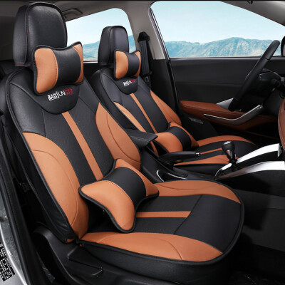 

Huashi Baojun 510 seat cushion surrounded by four seasons GM seat cushion modified Baojun 510 special car seat cover luxury version - Cayenne brown