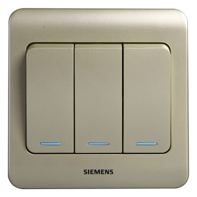 

Siemens (SIEMENS) 5TA01181CC133 три открытых одноканальных управления с люминесцентным переключателем (золотисто-коричневый)