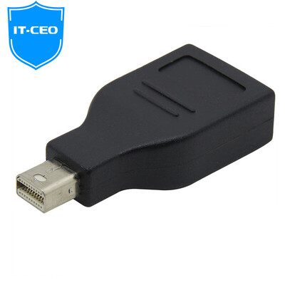 

IT-CEO Y2DP-1 стандарт DP female turn Mini DP революционный адаптер двухсторонний адаптер DP / mini DP переключатель головка поддержка Apple молния интерфейс черный
