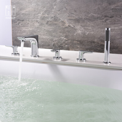 

HIDEEP 5 hole Bathtub Faucet with 5 years waranty
