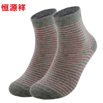 

Hengyuan Xiang rabbit hair socks Ms stripes thickening warm socks in the tube soft&comfortable female socks 5 pairs of rabbit fur socks mixed color 5 pairs 22-24cm