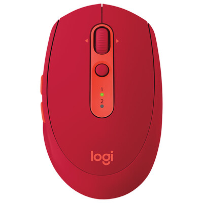 

Logitech M590 Multi-device Mute Wireless Mouse Wireless Bluetooth Duo Dual-mode Computer Control Mouse Gem Red