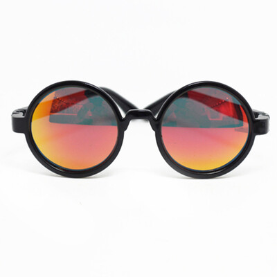 

Removable children's soft plastic color round fashion sunglasses baby trend sunglasses as gift for children