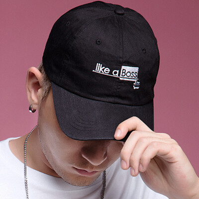 

[Jingdong supermarket] Han shop (hanshop) Korean men and women lovers baseball cap fashion trend outdoor shade duck tongue embroidery letters warm hat HSM10 blue uniform