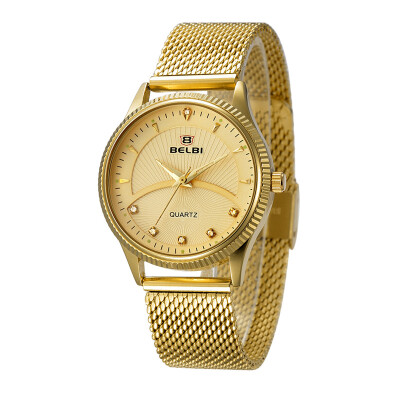 

BELBI New Montre Femme Fashion Women Watches Thin Steel Famle Clock Luxury Gold Waterproof Japanese PC21 Quartz Relogio Feminino