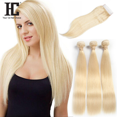 

100% дешевые человеческие волосы Weave Bundles 3 шт / много бразильские прямые прямые волосы человека 8A бразильская прямая прямая блондинка 613 мягкая