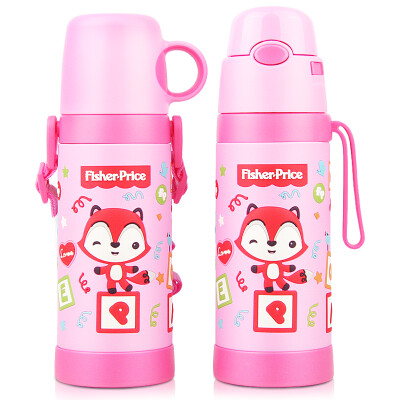 

Fisher-Price Flying snow cups children portable vacuum insulated kettle sets (dual purpose) 450ML pink